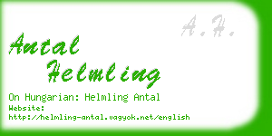 antal helmling business card